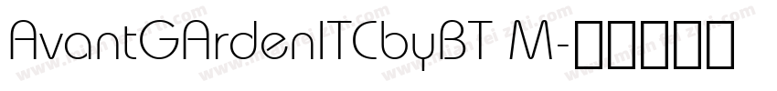 AvantGArdenITCbyBT M字体转换
